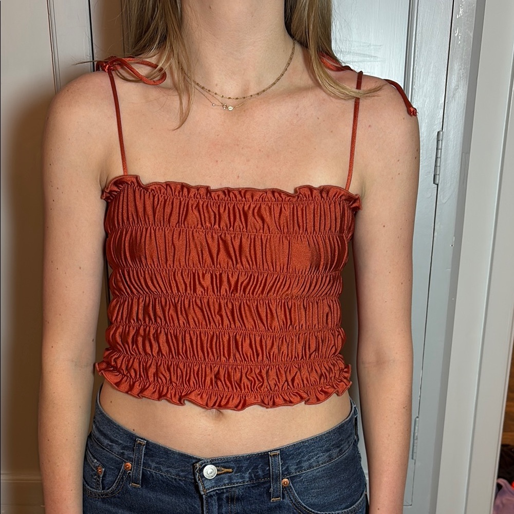Ruched Crop Top